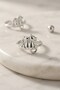 ®   Silver Color Cat Design Brass Women's Ring