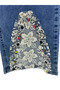 Plus Size Stoned Denim Women's Trousers - 3