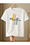 Dynamic Balance Printed 100% Cotton Crew Neck Regular Unisex White T-Shirt