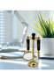 Set Of 2 Decorative Brass Magnifying Glass With Letter Opener With Stand Yllow (H:8''W:2.5'') - 4
