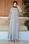 Sewn Detailed Model Dress Gray - 4