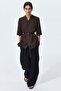 Short-sleeved linen-blend blazer - 4