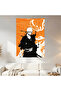 Bleach Ichigo Kurosaki Wall Covering Wall Tapestry First Quality Satin Fabric Poster - 2