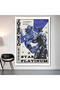 Jojo's Bizarre Adventure Star Platinum Wall Cloth Wall Tapestry First Quality Satin Fabric Poster
