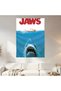 Jaws Minimal Movie Poster Wall Covering Wall Tapestry First Quality Satin Fabric Poster - 2