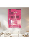 Pink Panther Minimal Wall Covering Wall Tapestry First Quality Satin Fabric Poster - 2