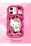 Infinix Hot 50I Compatible Case Camera Protector Red Silicone Couple Phone Case Kitty Pattern - 2