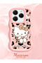 Tecno Spark 20 Pro Compatible Case Camera Protector Pink Silicone Couple Phone Case Kitty Pattern - 2