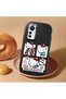 Mi 12 Lite Compatible Case Camera Protector Black Silicone Couple Phone Case Kitty Patterned - 2