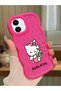 Samsung Galaxy A06 Compatible Case with Camera Protector Red Silicone Couple Phone Case Kitty Pattern