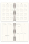 2026-2027 A5 أجندة أكاديمية من الكتان حلزونية الشكل مقاس 15x21 سم - 17 شهرًا باللون الأزرق الداكن - 5