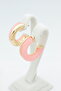 Style Pearl/Vip Series Hoop Pink Earrings - 3