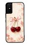 Infinix Gt 30 Pro Glossy Phone Case with Cherry Pearl Ribbon Design