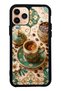 iPhone 11 Pro Turquoise Ottoman Coffee Design Glossy Phone Case