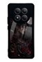 Xiaomi Redmi Note 15 Glossy Phone Case with Crimson Moon Rose Design