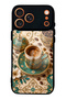 iPhone 17 Pro Max Glossy Phone Case with Turquoise Ottoman Coffee Design