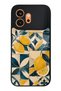 Honor 600 Glossy Phone Case with Mediterranean Lemon Mosaic Design