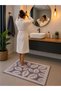 2 Pieces of 100% Cotton Natural Foot Towels and Mats - 3