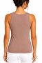Milky Brown Viscose Soft Textured Athlete Body T-Shirt 2108 - 2