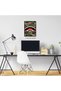30x40 cm / 12x16 Inch Gallery Wrapped Canvas | Camo Shark Teeth Street Art | Military Camouflage Wall Art | Ready to Hang - 3