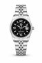 Serpent Black 41 mm Black Dial Steel Band Calendar Unisex Quartz Wristwatch