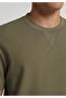 Regular Fit Round Neck Plain Men's Green Short Sleeve T-Shirt - 4