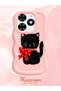 Tecno Spark 20C Compatible Case Camera Protector Pink Silicone Couple Phone Case Cat Pattern - 2