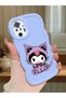 Redmi Note 10 Pro Compatible Case Camera Protector Blue Silicone Couple Phone Case Kuromi Pattern