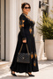 Women's Premium Viscose Stone Detailed Lycra Long Sleeve Special Occasion Dress M1 - 5