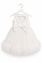 Luxury Heart Detailed Feathered Girl's Dress - 7