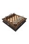 Novapazr Special Design Handcrafted Round Chessboard and Metal Chess Pieces Mcyv28 (144342) - B