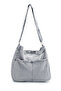 Double Pocket Denim Women's Crossbody Bag Allison Gray
