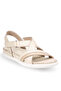 Ilya-G Women's Leather Sandals Beige - 4