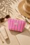 Makeup Bag Quilted Organizer - Travel Cosmetic Organizer Zippered Multi-Purpose Women's Bag 23X14X6 cm - 2