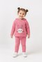 Girl's Hooded Knitwear Cardigan Trousers Set 23114