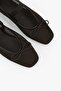 Women's Luma Brown Mesh Bowknot Ballerinas - 4