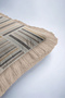 Striped Geometric Fringed Pillowcase - Patchwork Bohemian Mink Gray Cream Tassel Throw Pillow Cover - 8