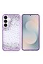 Galaxy S25 Fe Case Camera Raised Glittery Drop Stone Silicone Senk