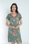 Floral Lace Nightgown - Comfortable Fit Home Dress with Wide Size Options - 4