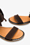 Paloma Women's Genuine Leather Tassel Sandals - Brown Suede - 5