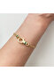 Front-Locked Green Baguette Stone Tiny Paperclip Bracelet