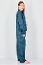 Women 2 Pieces Floral Print Long Sleeve Shirt And Pants Sleepwear Set, Multicolor - 2