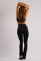 Seamless High Waist Flare Spanish Leggings - 2