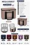 40 Lt Thermos Bag – Thermal Insulated Cooler Bag, Double Zipper, Front Pocket, Carrying Handle, Cold & Hot Preservation Picnic Camping Beach Bag - 2