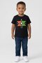 Toddlers Boy Short Sleeve Graphic Print Outdoor T-Shirt, Black