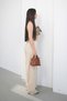 Women's Double Fabric High Waist Wide Leg Palazzo Trousers - 3