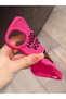 iPhone 12 Pro Compatible Case with Camera Protector Red Silicone Couple Phone Case Kitty Pattern - 3
