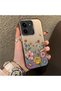 Redmi 15C 5g Compatible Silicone Edge Hard Back Case Couple Phone Case with Floral Pattern - 3