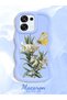 Oppo A6 Pro Compatible Case Camera Protector Blue Silicone Couple Phone Case Butterfly Pattern - 2