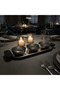 Luhpar Brushed Silver Stainless Steel Serving Tray with 3 Bowls & Black Wooden Handles - 35×15×10 cm - 4